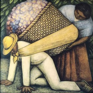 The Flower Carrier - Diego Rivera 1935, Vintage Print | Vintage Art ...